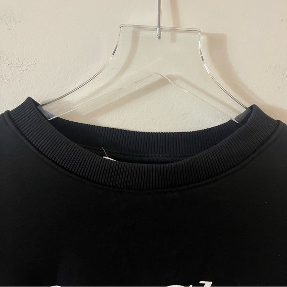 Cinq a Sept Black White TRES CHIC Sweater Crewneck Sweatshirt‎ NWT Small - Picture 5 of 16